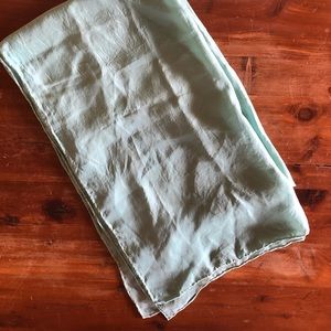 Teal Silk Scarf